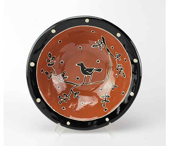Richard & Robin Sanchez - Pasta Bowl, ceramic blackbird